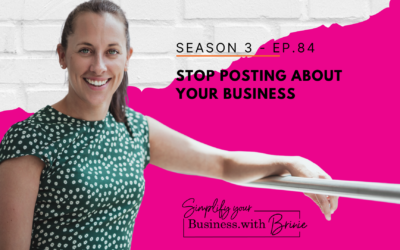 Stop posting about your business